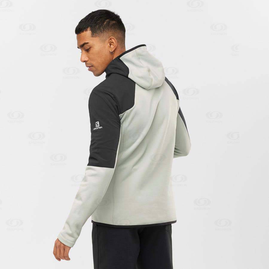 Aqua Men's Salomon OUTLINE WARM HYBRID Hoodie | USA-O2519