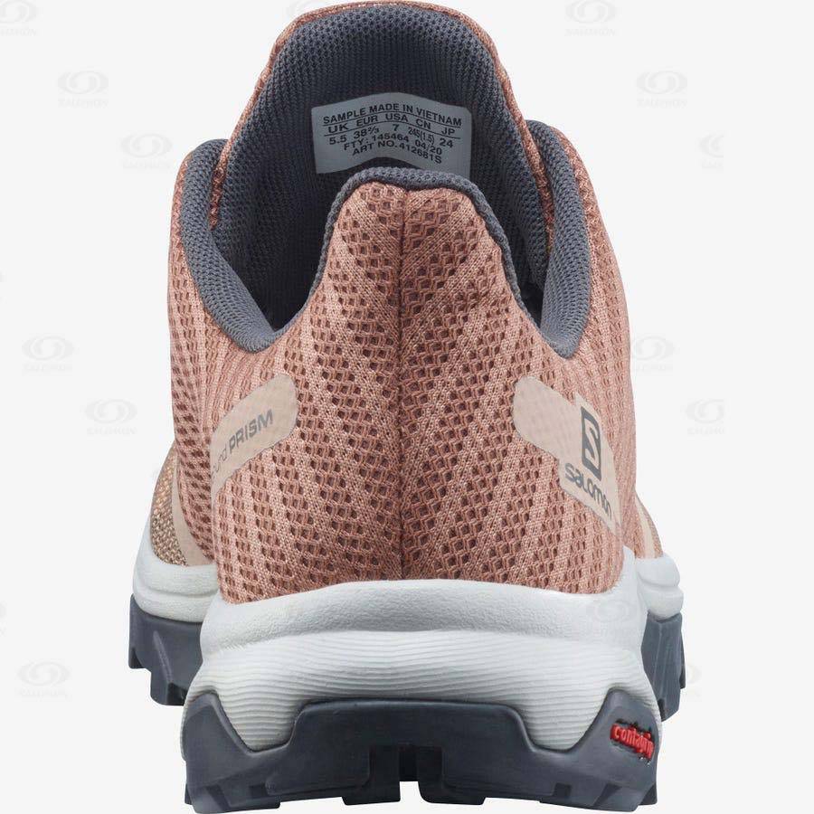 Beige Women's Salomon OUTBOUND PRISM Hiking Shoes | USA-O1817