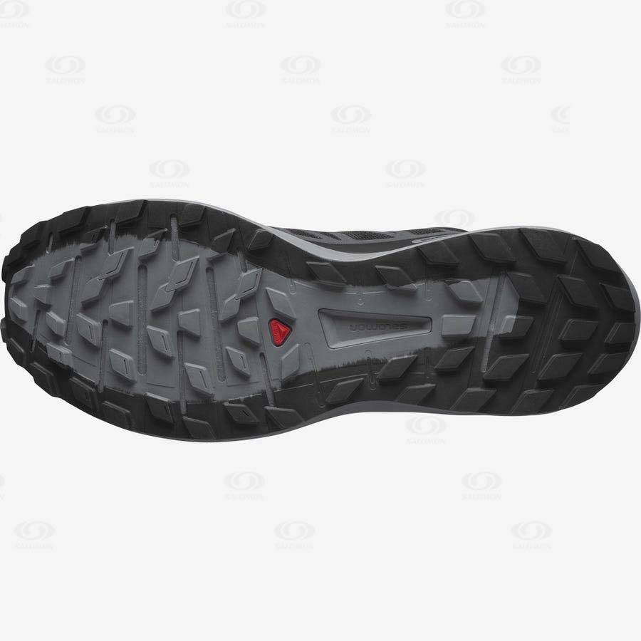 Black / Black Men's Salomon SENSE RIDE 4 GORE-TEX INVISIBLE FIT Trail Running Shoes | USA-W1270