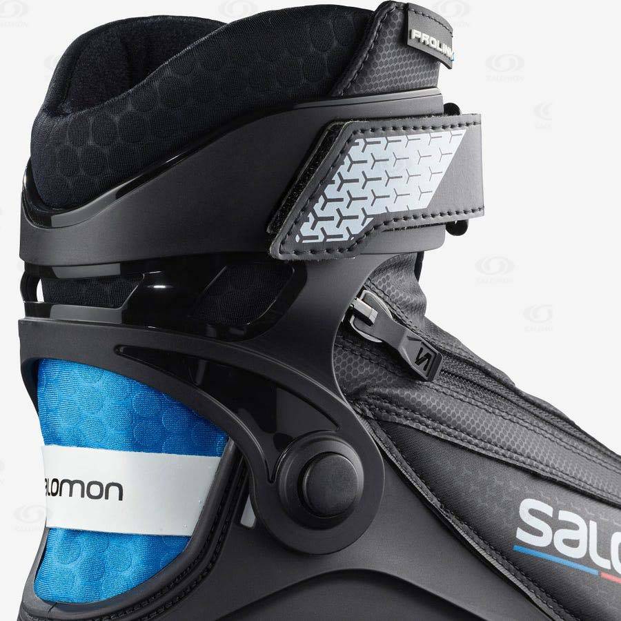 Black / Blue Women's Salomon R/PROLINK Ski Boots | USA-S1681