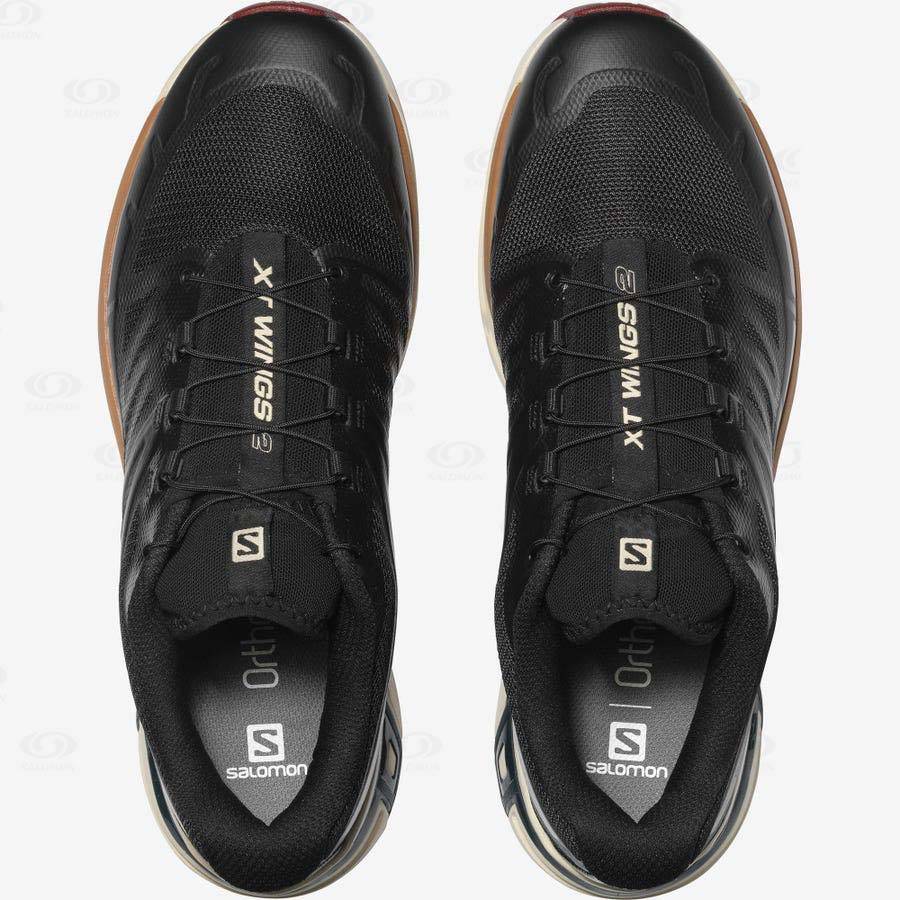 Black / Coffee Men's Salomon XT-WINGS 2 Sneakers | USA-M2546