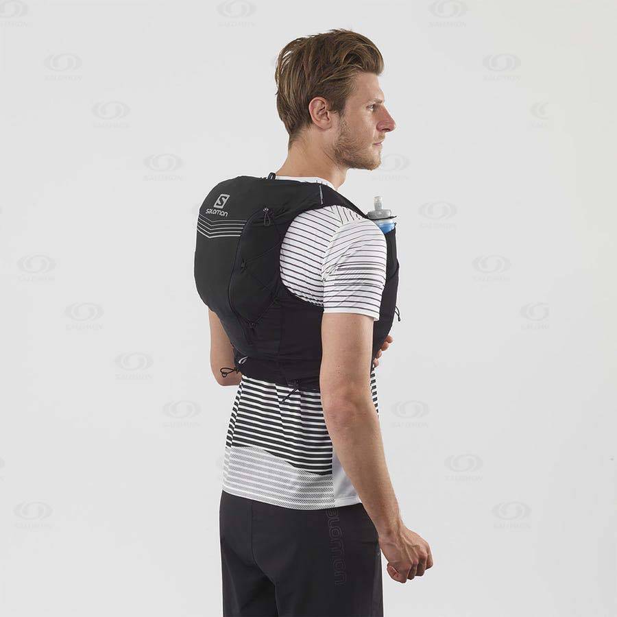 Black Men's Salomon ADV SKIN 12 Running Packs | USA-O1264