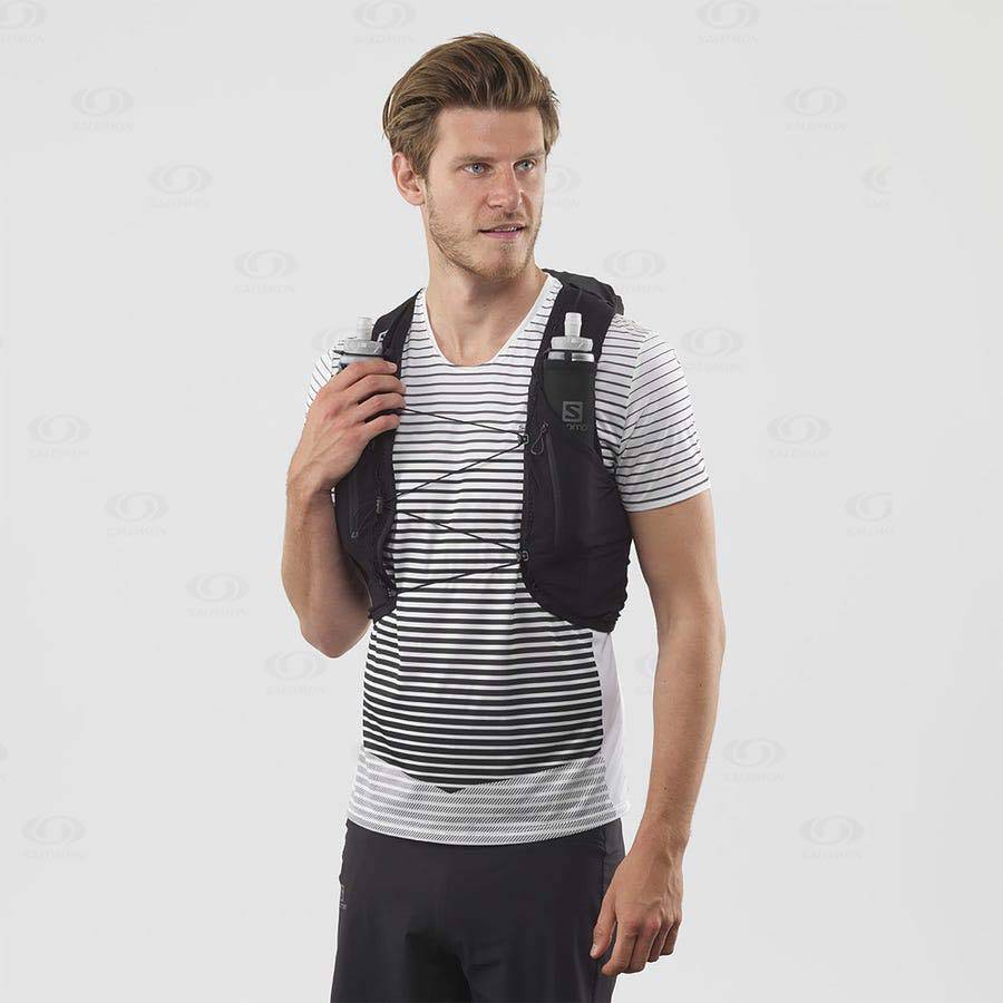 Black Men's Salomon ADV SKIN 12 Running Packs | USA-O1264