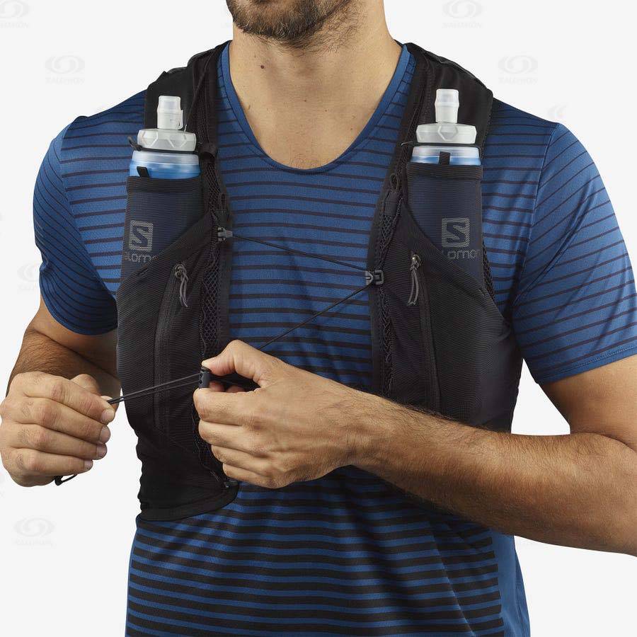 Black Men's Salomon ADV SKIN 12 Running Packs | USA-O1264