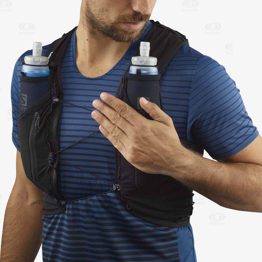 Black Men's Salomon ADV SKIN 12 Running Packs | USA-O1264