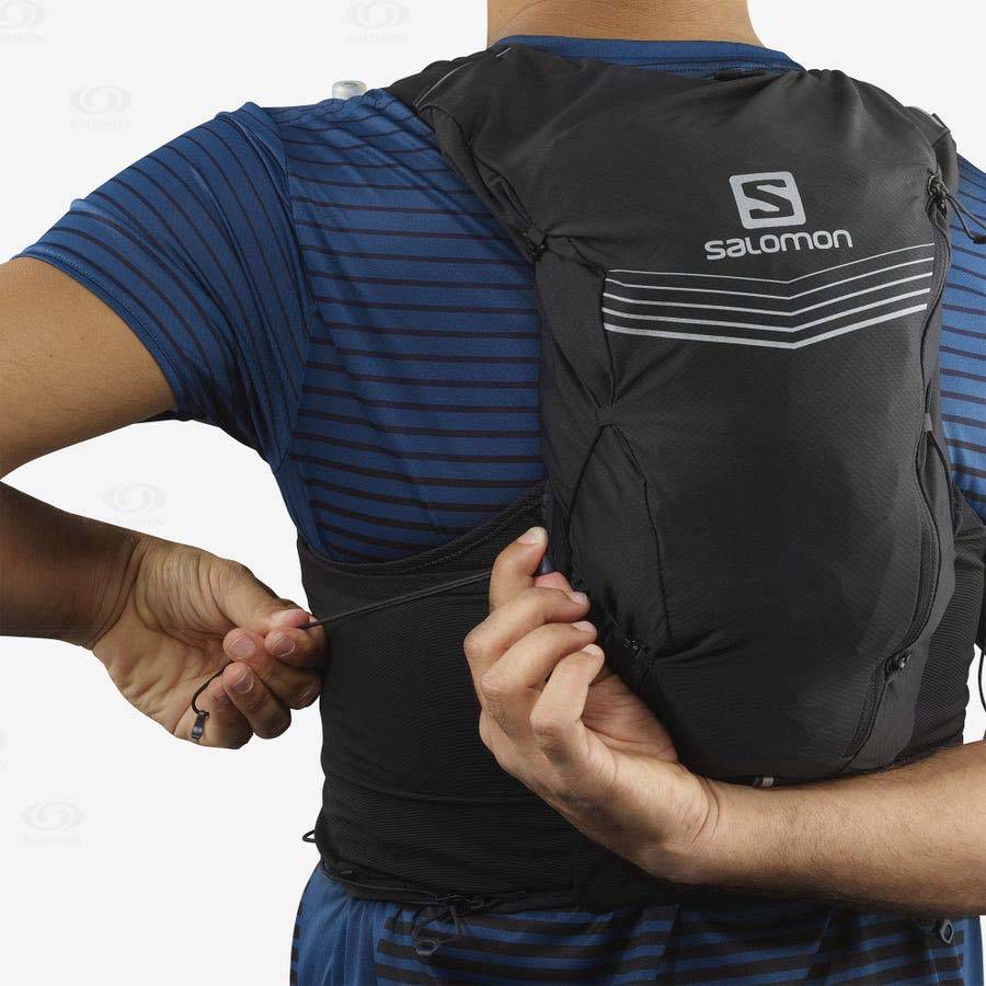Black Men's Salomon ADV SKIN 12 Running Packs | USA-O1264