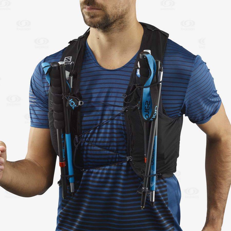 Black Men's Salomon ADV SKIN 12 Running Packs | USA-O1264