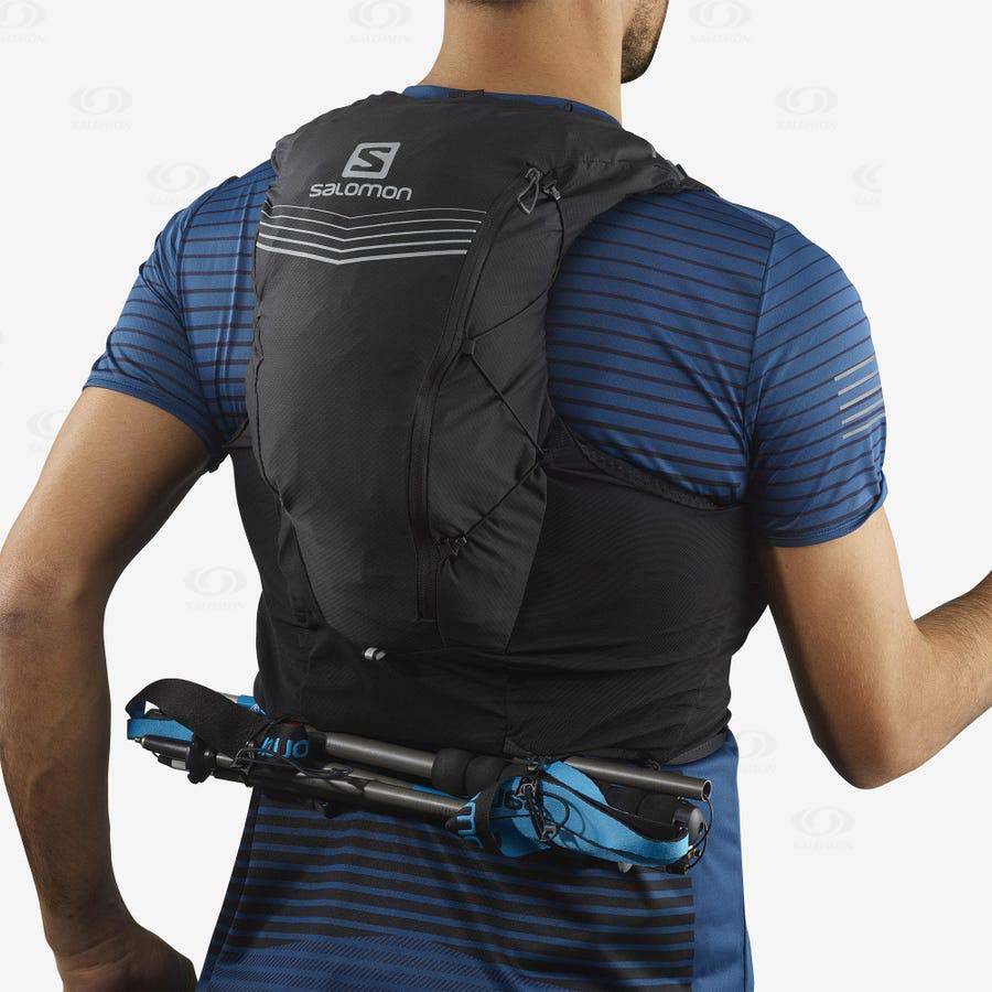 Black Men's Salomon ADV SKIN 12 Running Packs | USA-O1264