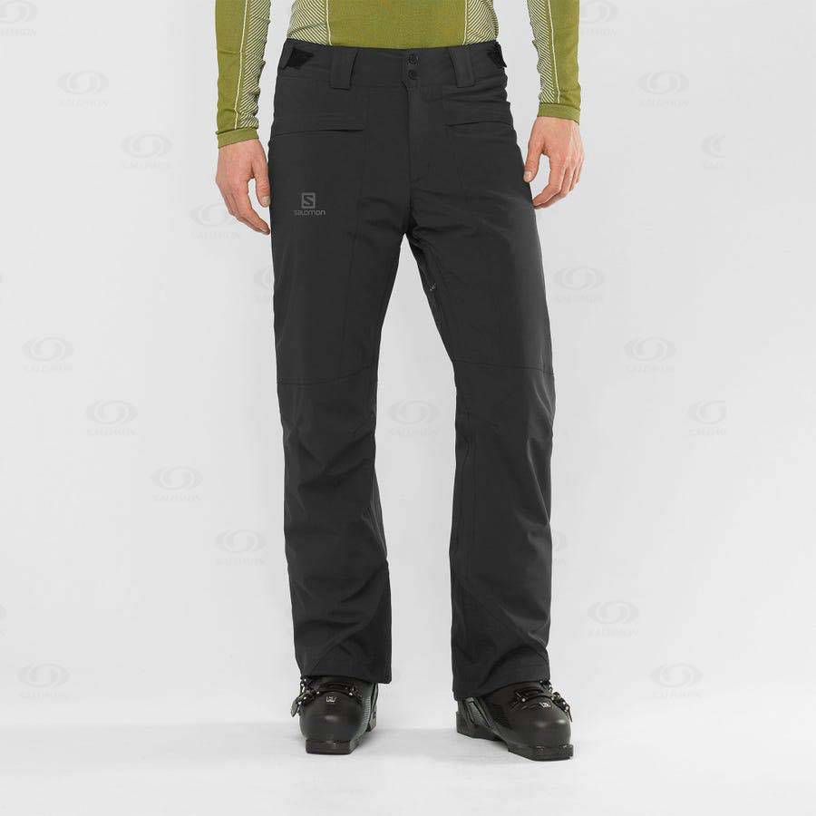 Black Men's Salomon BRILLIANT Ski Pants | USA-S2528