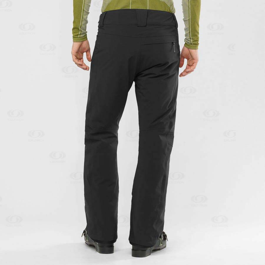 Black Men's Salomon BRILLIANT Ski Pants | USA-S2528