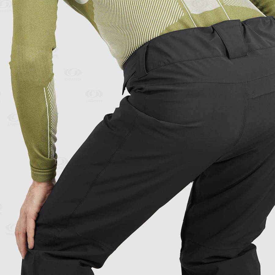 Black Men's Salomon BRILLIANT Ski Pants | USA-S2528