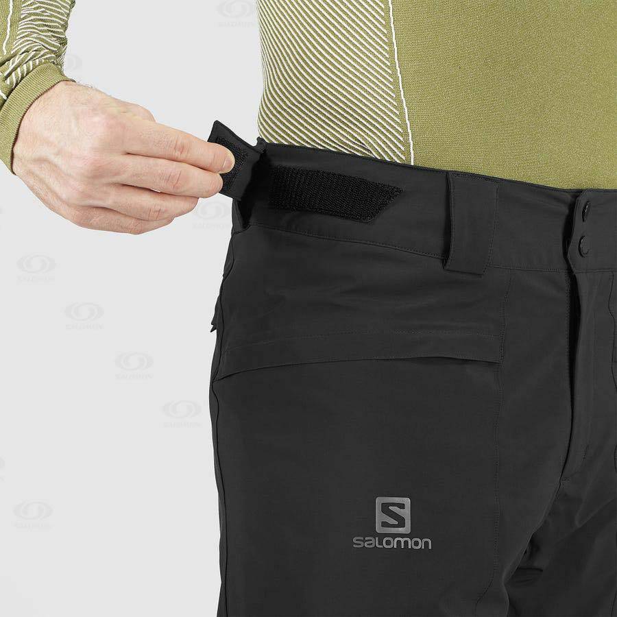 Black Men's Salomon BRILLIANT Ski Pants | USA-S2528