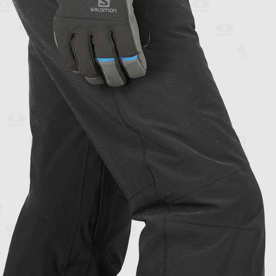 Black Men's Salomon BRILLIANT Ski Pants | USA-S2528