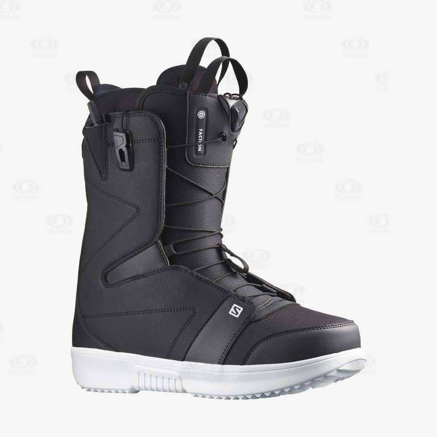 Black Men\'s Salomon FACTION Ski Boots | USA-A2536