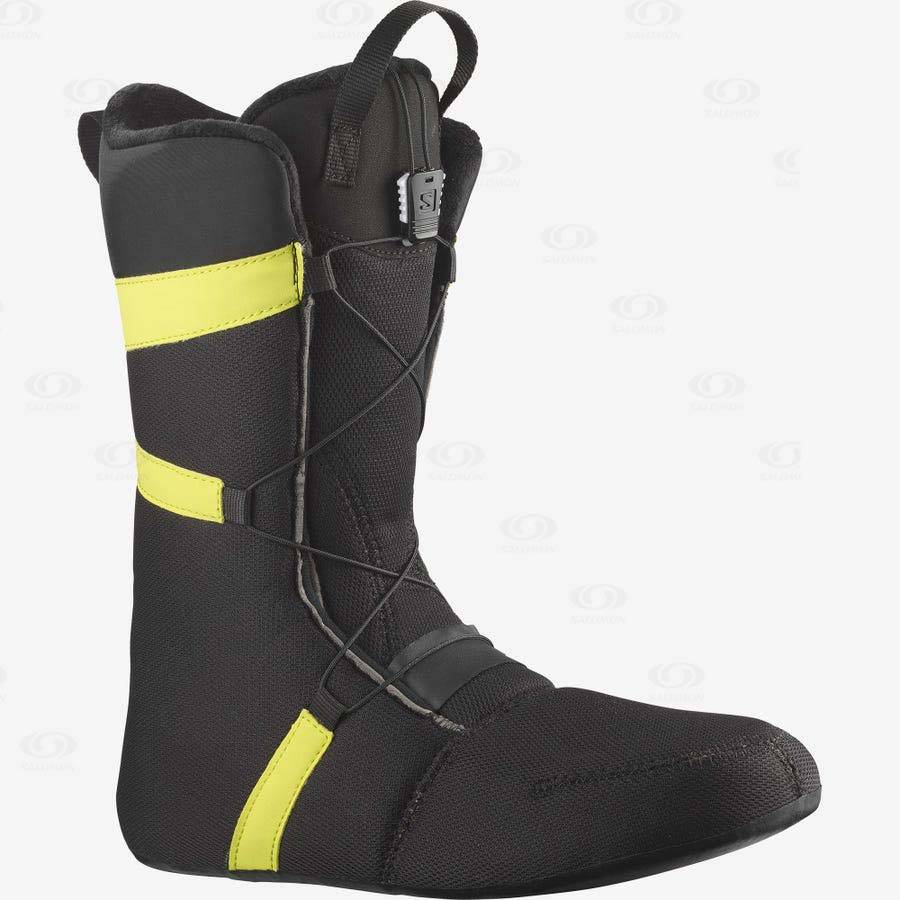 Black Men's Salomon LAUNCH BOA SJ COLOR Ski Boots | USA-O1614