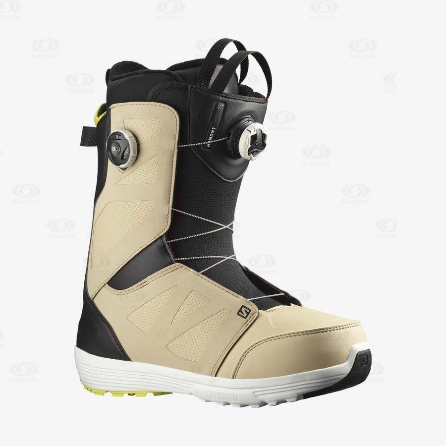 Black Men\'s Salomon LAUNCH BOA SJ COLOR Ski Boots | USA-O1614