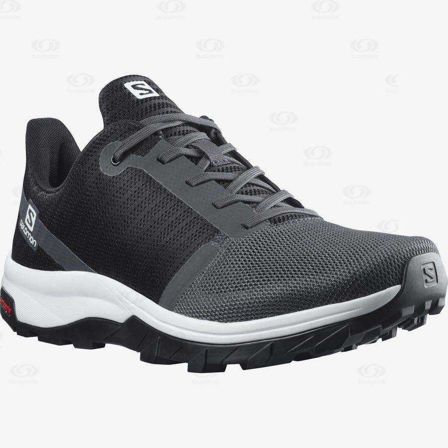 Black Men's Salomon OUTBOUND PRISM Hiking Shoes | USA-L1466