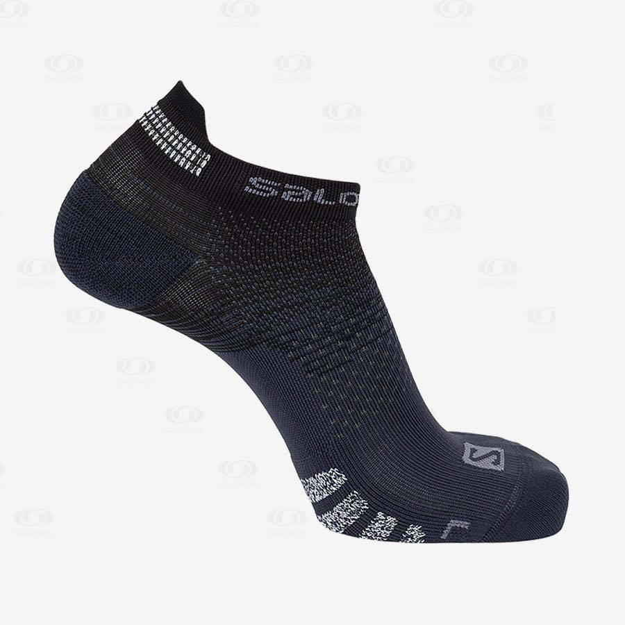 Black Men\'s Salomon PREDICT LOW Socks | USA-M2602