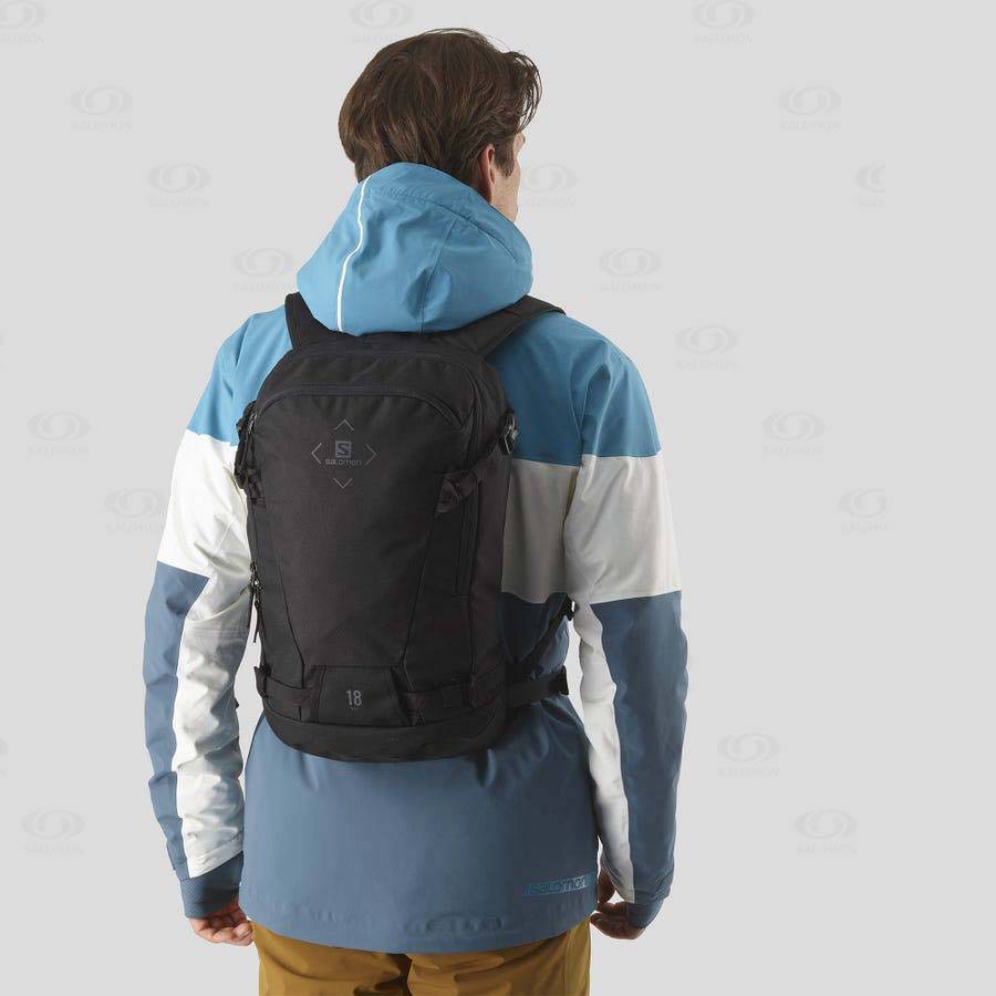 Black Men's Salomon SIDE 18 Backpacks | USA-O1019