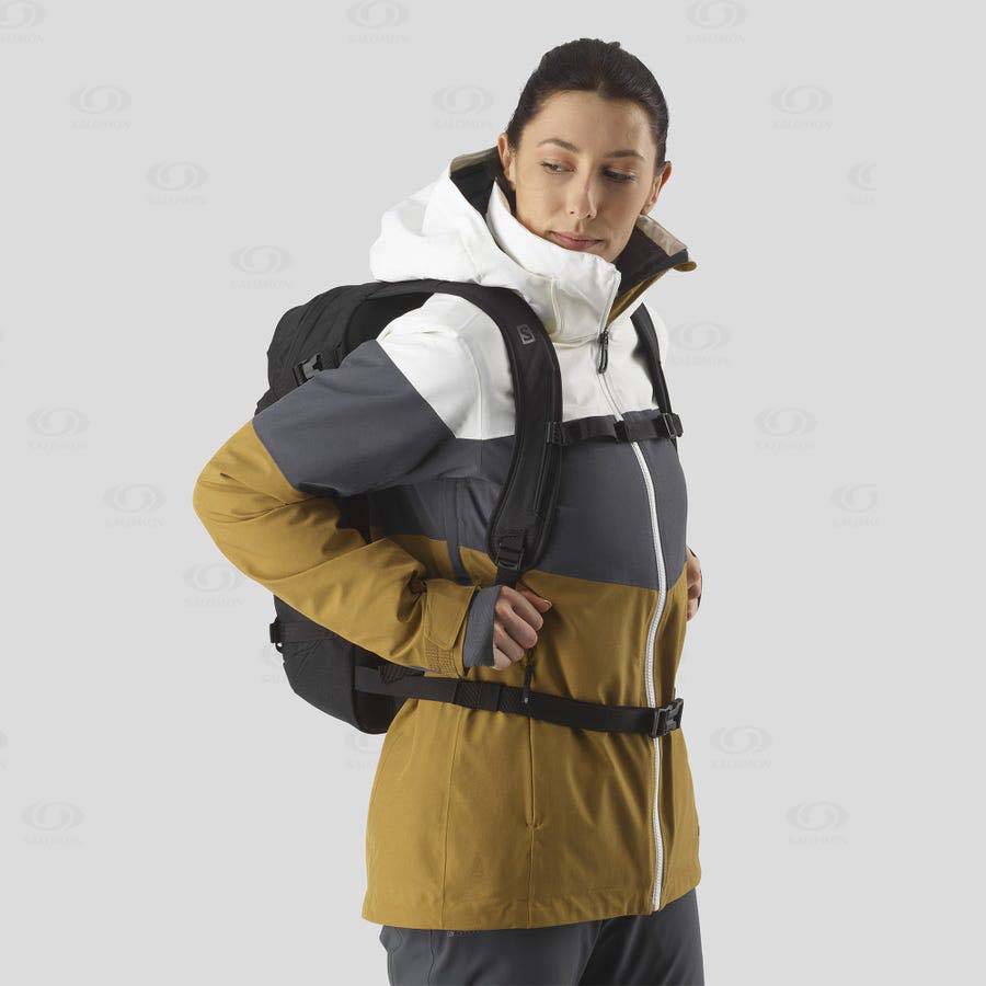 Black Men's Salomon SIDE 18 Backpacks | USA-O1019