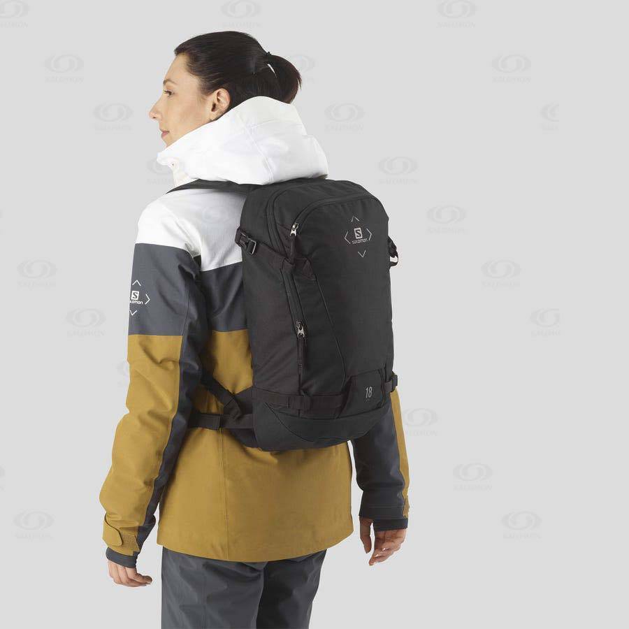 Black Men's Salomon SIDE 18 Backpacks | USA-O1019