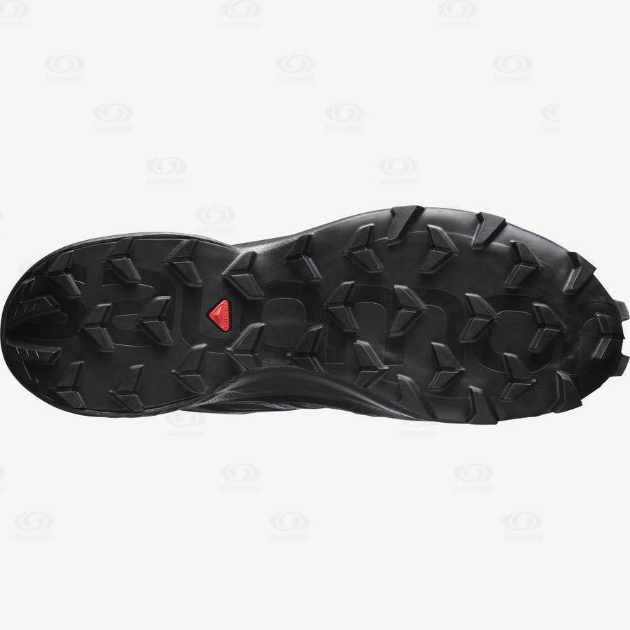 Black Men's Salomon SPEEDCROSS 5 GORE-TEX Trail Running Shoes | USA-W2450