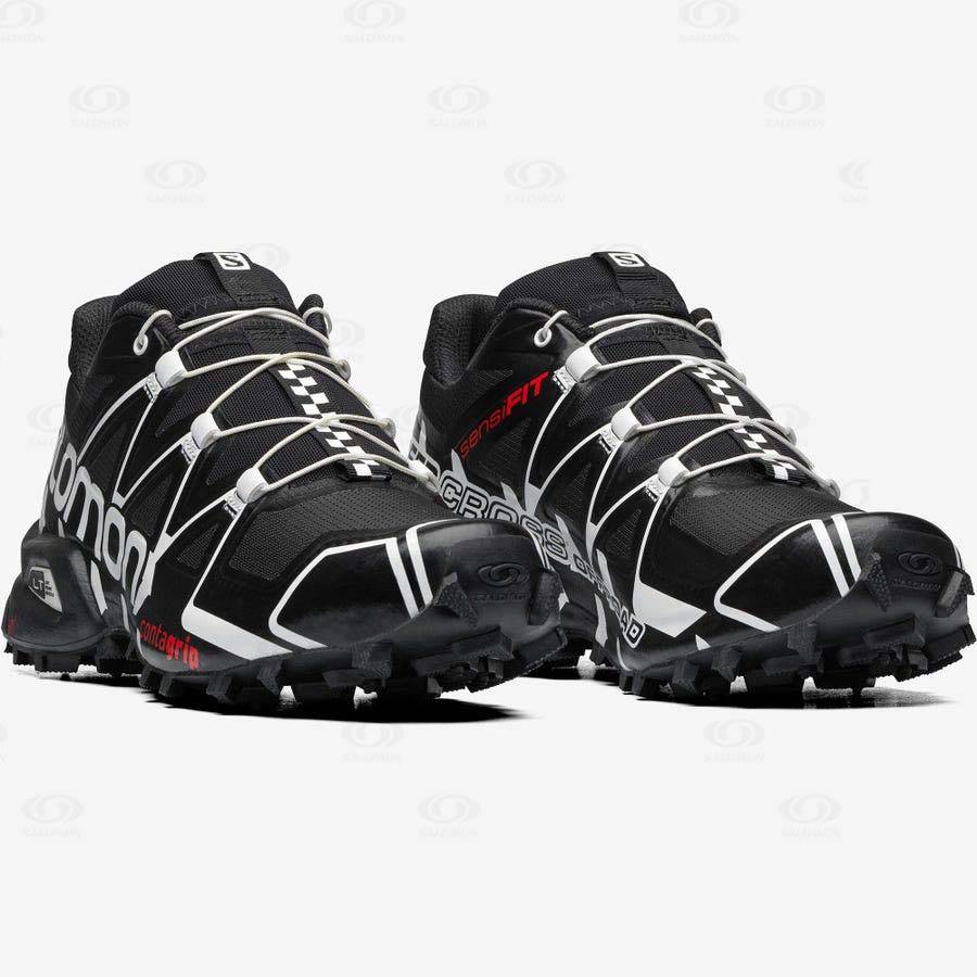 Black Men's Salomon SPEEDCROSS OFFROAD Sneakers | USA-O1124