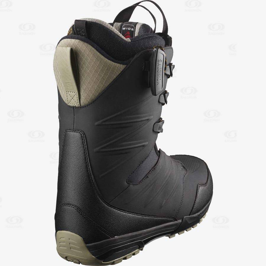 Black Men's Salomon SYNAPSE WIDE Ski Boots | USA-L1606