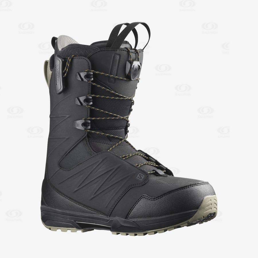 Black Men\'s Salomon SYNAPSE WIDE Ski Boots | USA-L1606