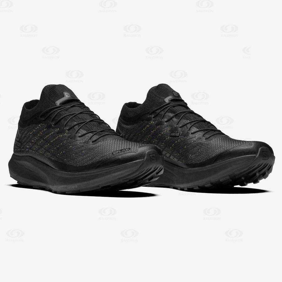 Black Men's Salomon S/LAB PULSAR BLACK LIMITED Sneakers | USA-N1358