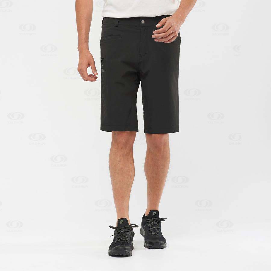 Black Men\'s Salomon WAYFARER Shorts | USA-M1251