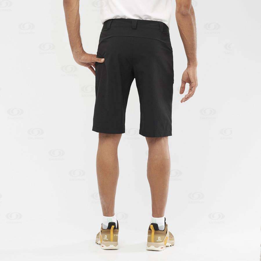 Black Men's Salomon WAYFARER Shorts | USA-N1988