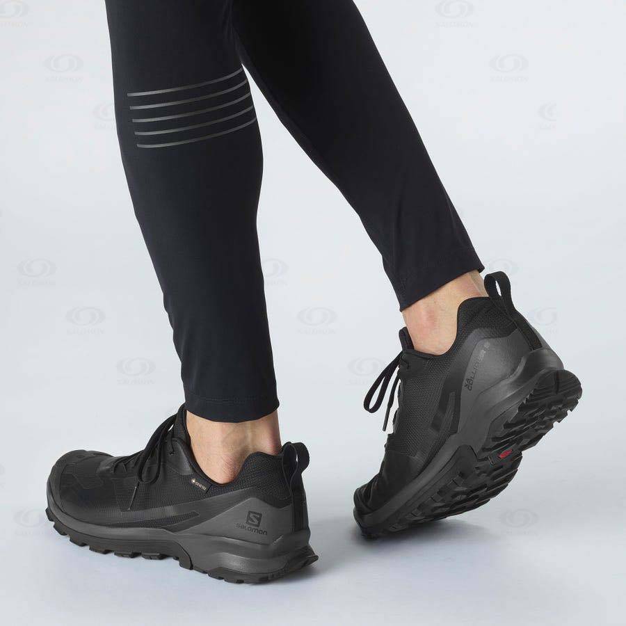 Black Men's Salomon XA COLLIDER 2 GORE-TEX Waterproof Shoes | USA-L1508