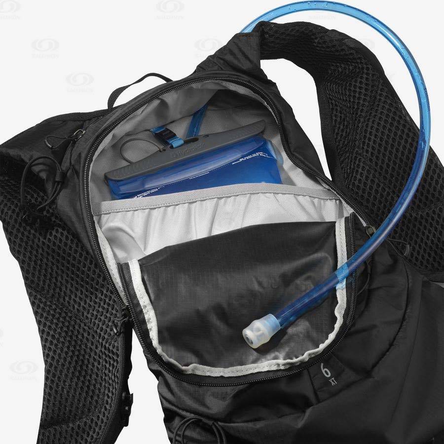 Black Men's Salomon XT 6 Backpacks | USA-L1837