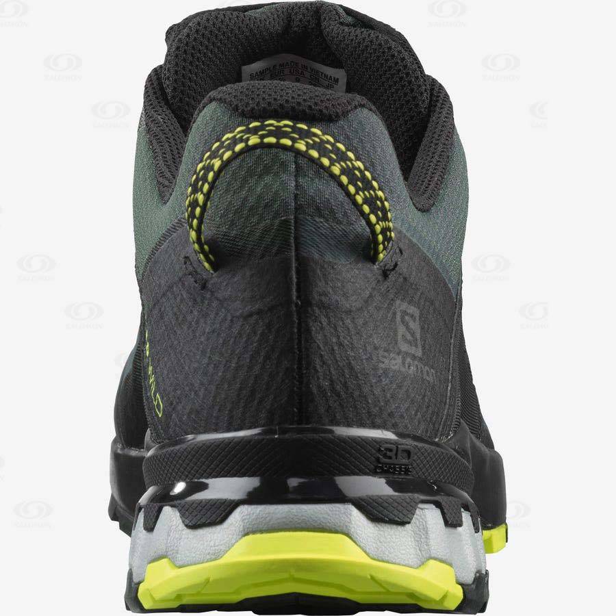 Black / Olive Men's Salomon XA WILD GORE-TEX Trail Running Shoes | USA-W1420