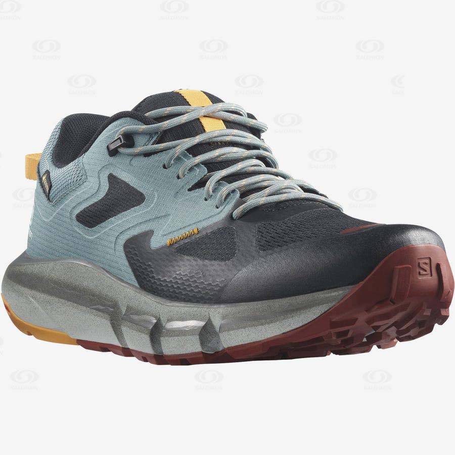 Black / Orange Men's Salomon PREDICT HIKE GORE-TEX Hiking Shoes | USA-A1416