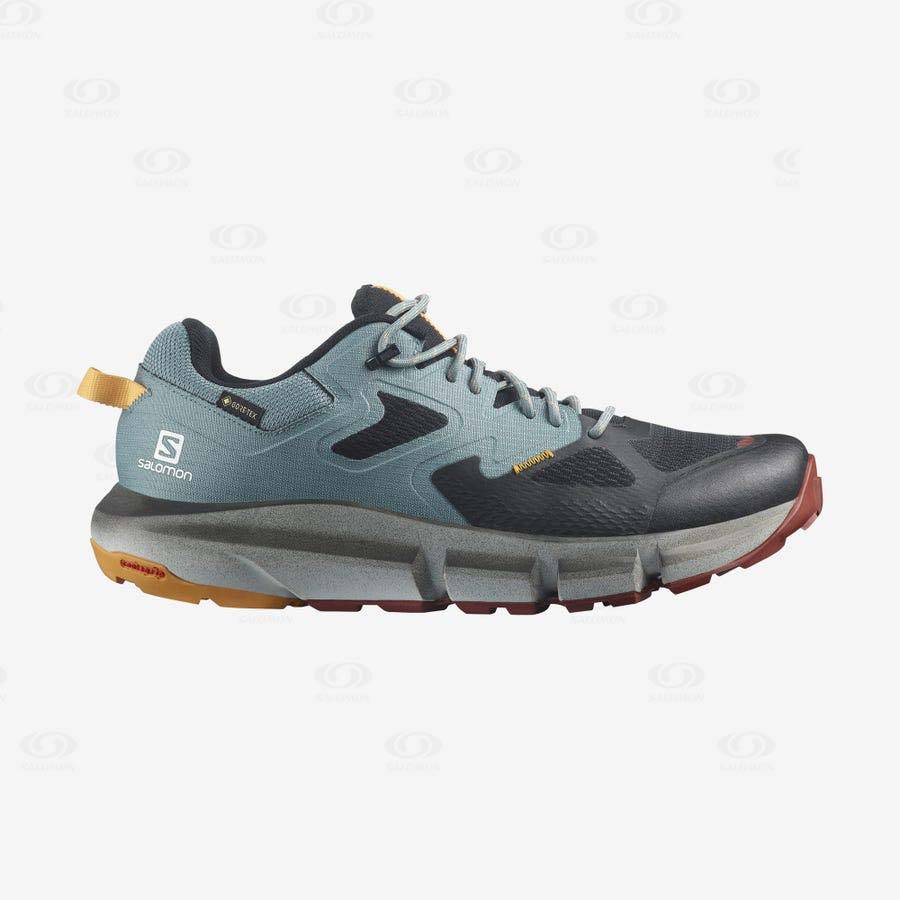 Black / Orange Men\'s Salomon PREDICT HIKE GORE-TEX Hiking Shoes | USA-A1416