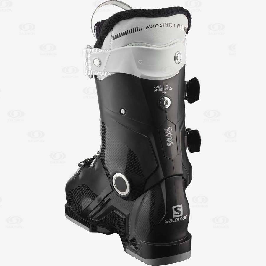 Black / White Women's Salomon SELECT HV 70 Ski Boots | USA-W2860