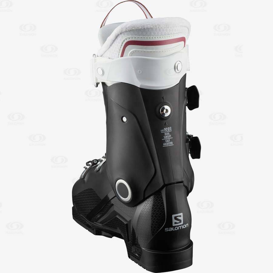 Black / White Women's Salomon S/PRO HV 70 W IC Ski Boots | USA-S2241