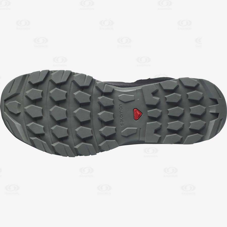 Black / White Women's Salomon VAYA MID GORE-TEX Hiking Shoes | USA-O2295
