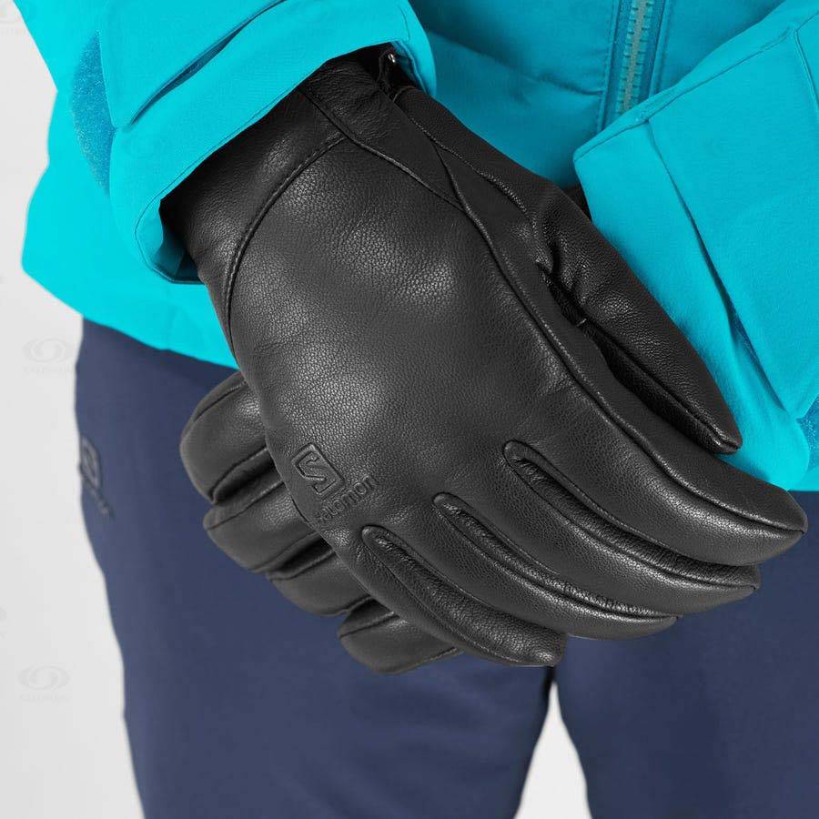 Black Women's Salomon NATIVE Gloves | USA-O1411