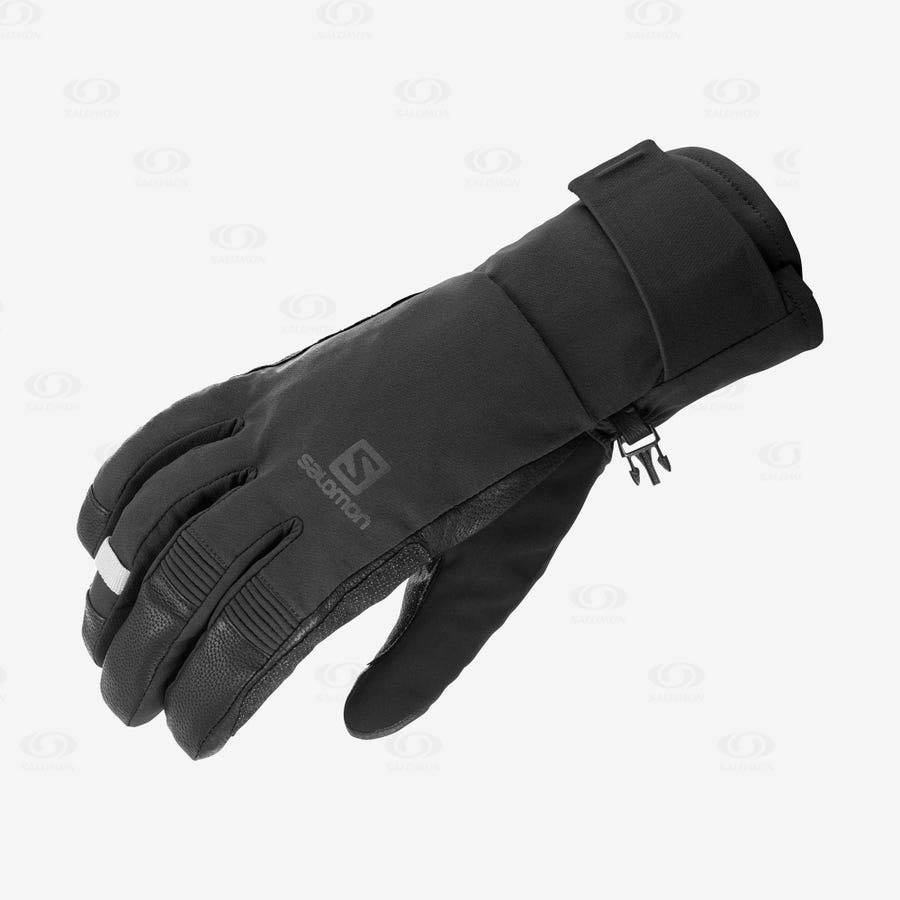 Black Women\'s Salomon QST GORE-TEX Gloves | USA-S2234