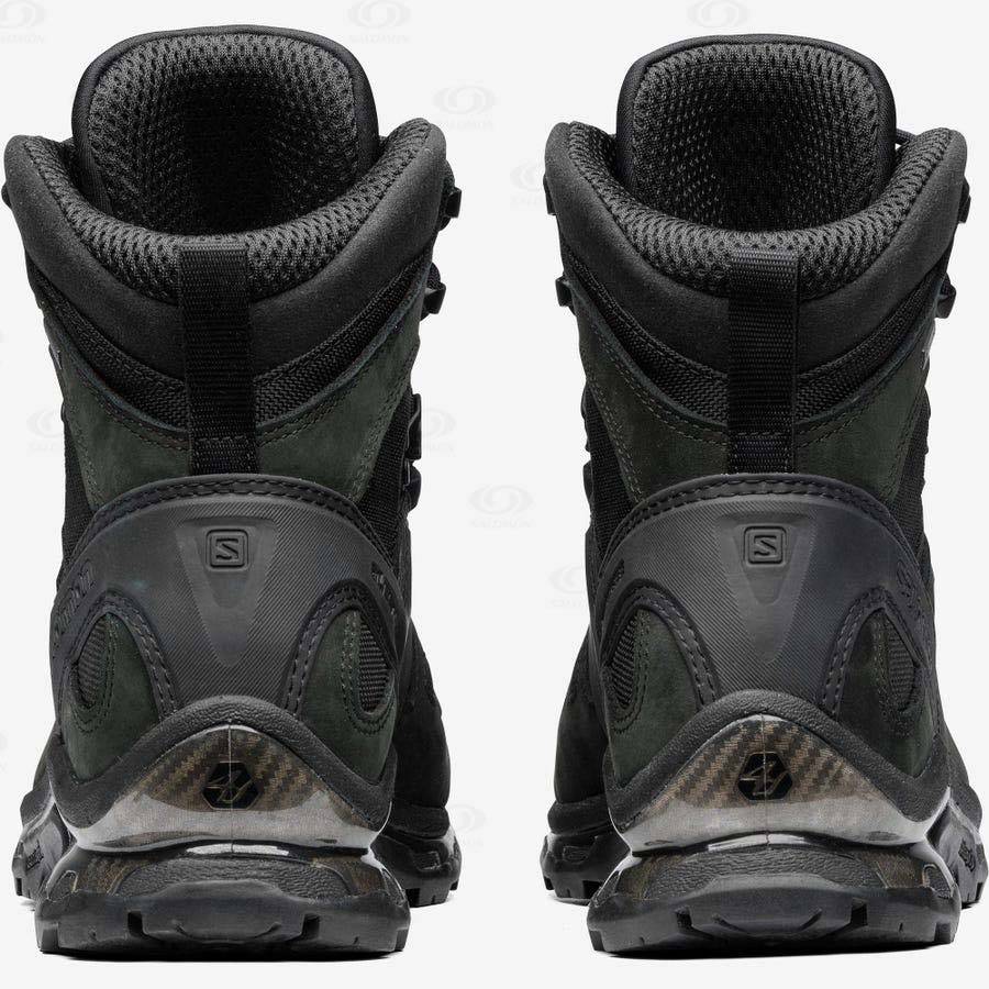 Black Women's Salomon QUEST 4D GORE-TEX ADVANCED Waterproof Shoes | USA-A1409