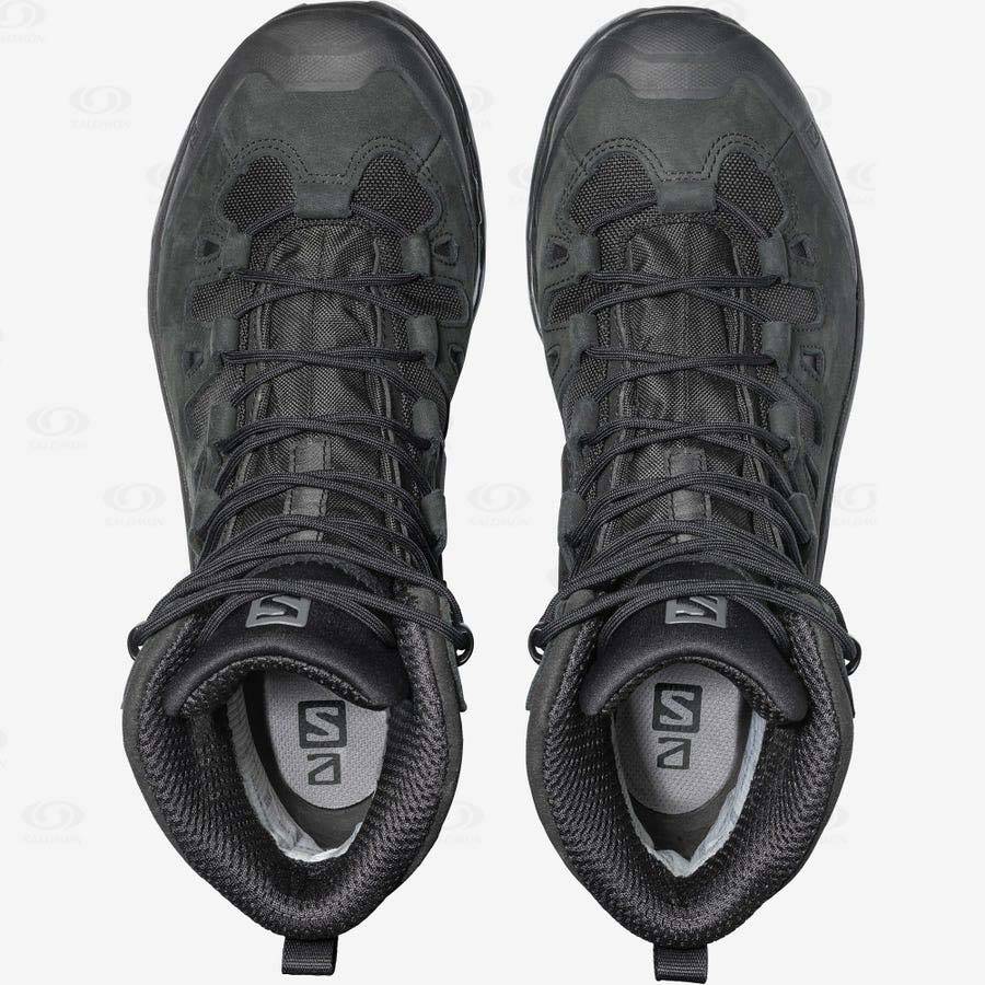 Black Women's Salomon QUEST 4D GORE-TEX ADVANCED Waterproof Shoes | USA-A1409