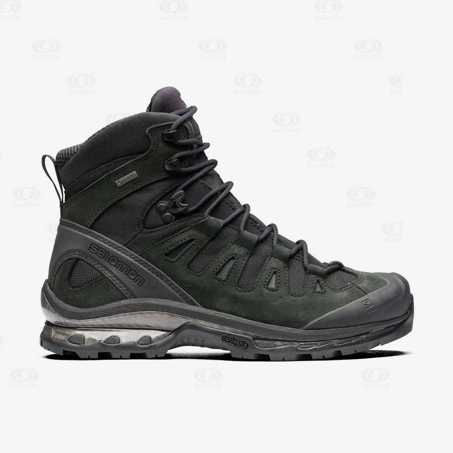 Black Women\'s Salomon QUEST 4D GORE-TEX ADVANCED Waterproof Shoes | USA-A1409