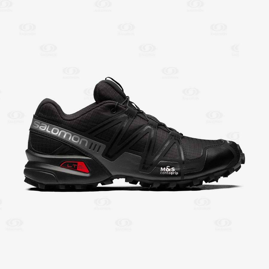 Black Women\'s Salomon SPEEDCROSS 3 Sneakers | USA-A1367