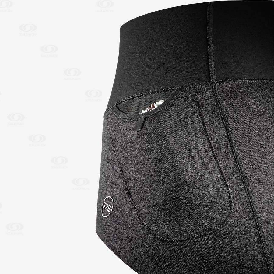 Black Women's Salomon S/LAB SENSE BRIEF Shorts | USA-A1087