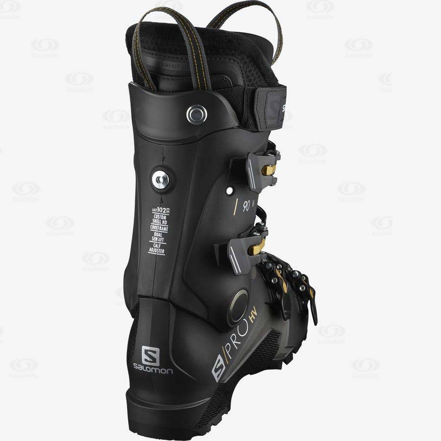 Black Women's Salomon S/PRO HV 90 Ski Boots | USA-S2136