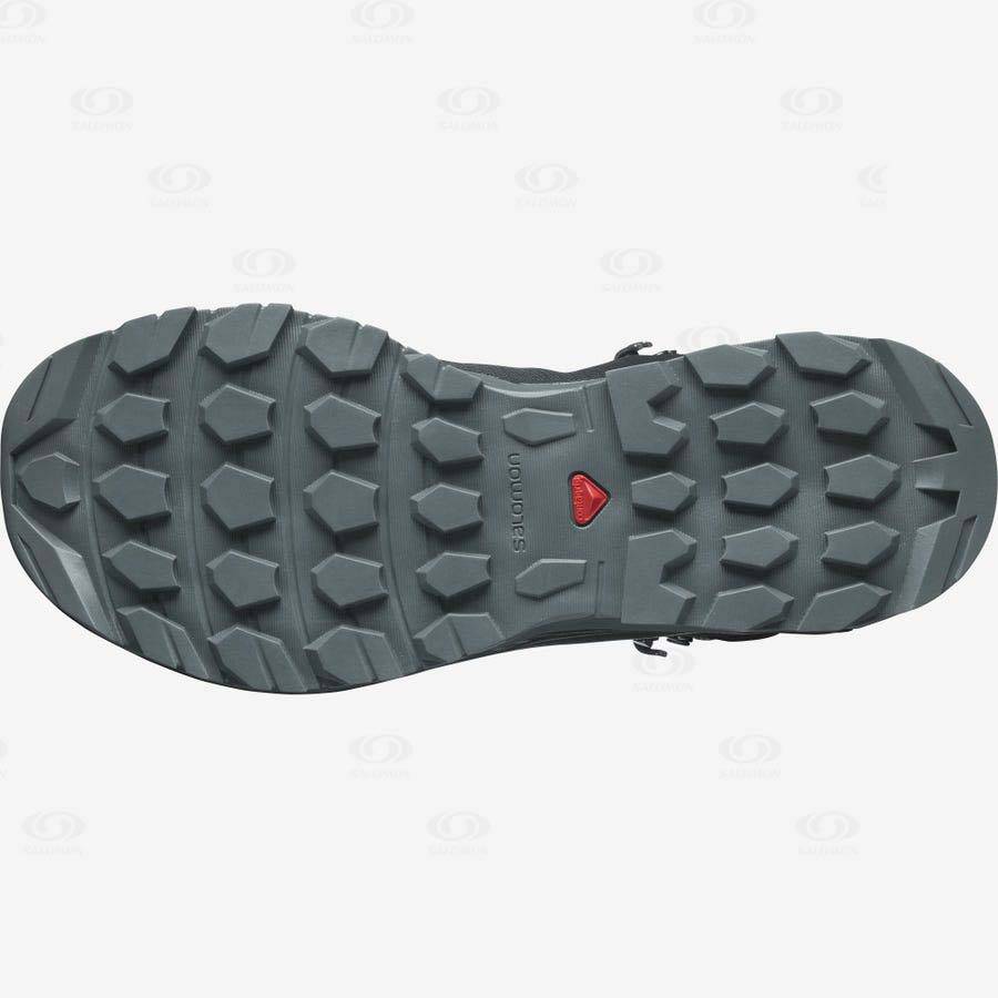 Black Women's Salomon VAYA MID GORE-TEX Hiking Shoes | USA-L1522