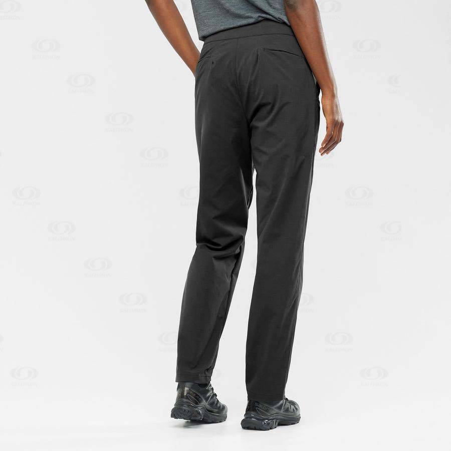 Black Women's Salomon WAYFARER CITY Pants | USA-S1177